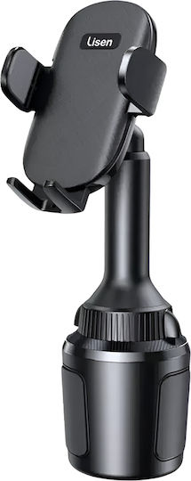 Lisen Car Mobile Mount with Adjustable Hooks Black