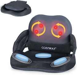 Costway Pillow Massage Shiatsu for the Head & the Back with Vibration and Heating Function Gray Costway Pillow Massage Shiatsu for the Head & the Back with Vibration and Heating Function Gray