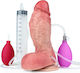 Kinksters Dildo Realistic Gonflabil cu Ejaculare Flesh 19.5cm
