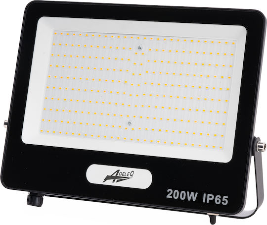 Adeleq Waterproof LED Flood Light 200W Cold White 6200K with Motion Sensor IP65