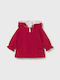 Kids Casual Waterproof Jacket with Hood Red