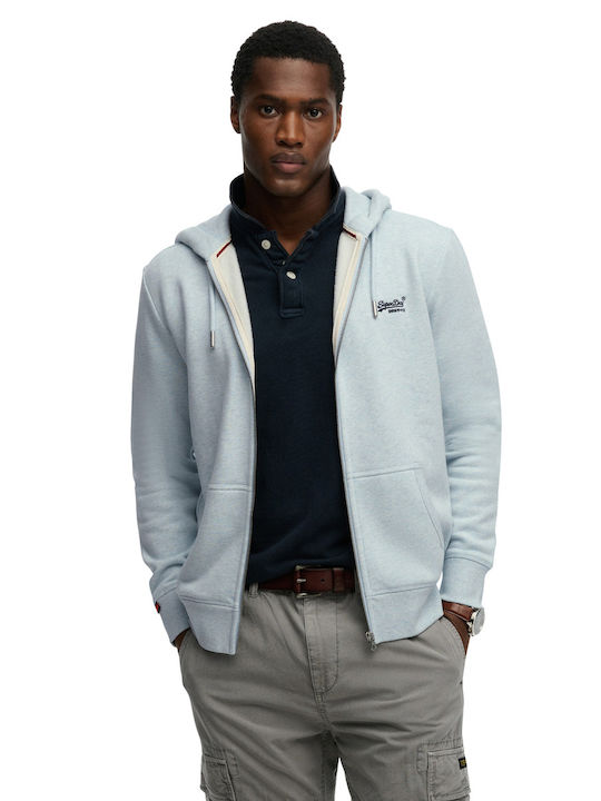 Superdry Essential Sweatshirt with Hood Blue