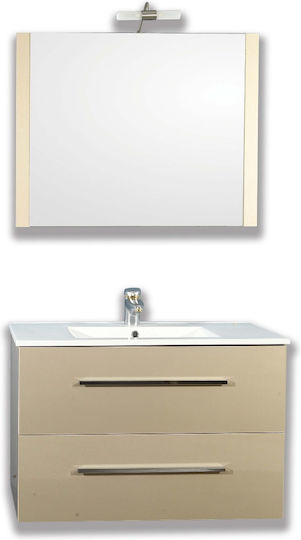 Piccadilly Badezimmerspiegel mit Schrank Braun