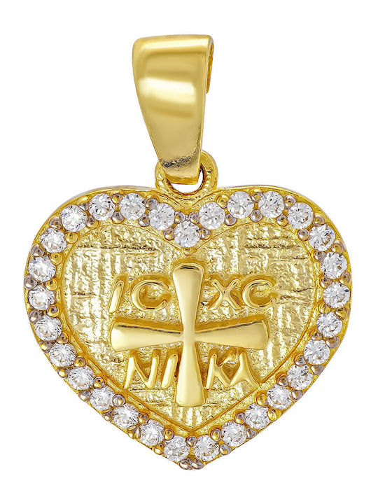 Kiriakos Gofas Pendant Constantine Coin Gold 9K