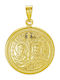 Kiriakos Gofas Pendant Kids Talisman Konstantinato made of Gold 9K KN594