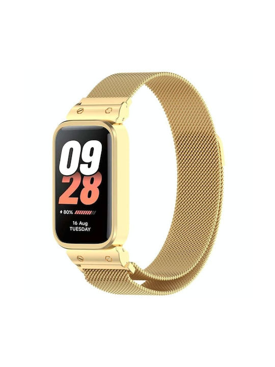Xiaomi Smart Band 8 Active Xdfind Curea Oțel Inoxidabil Aurie
