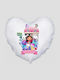 Heart Pillow Size 41x39cm Gabby's Dollhouse Gabi Dollhouse White