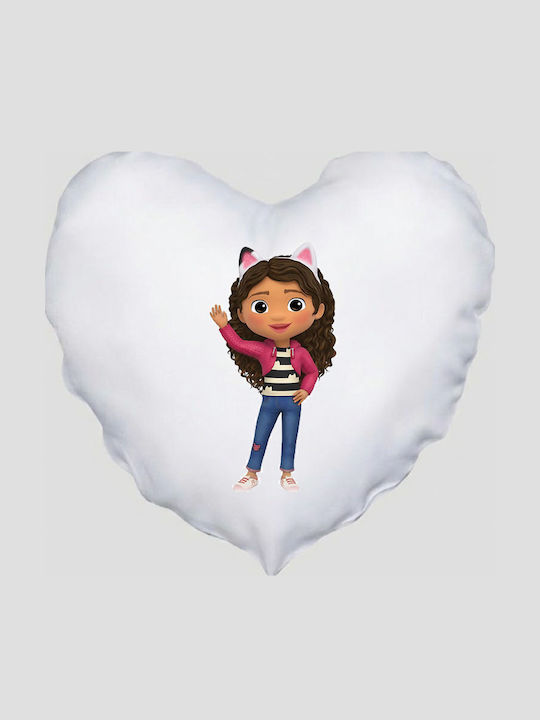 Heart Pillow Size 41x39cm Gabby's Dollhouse Gabi Dollhouse White