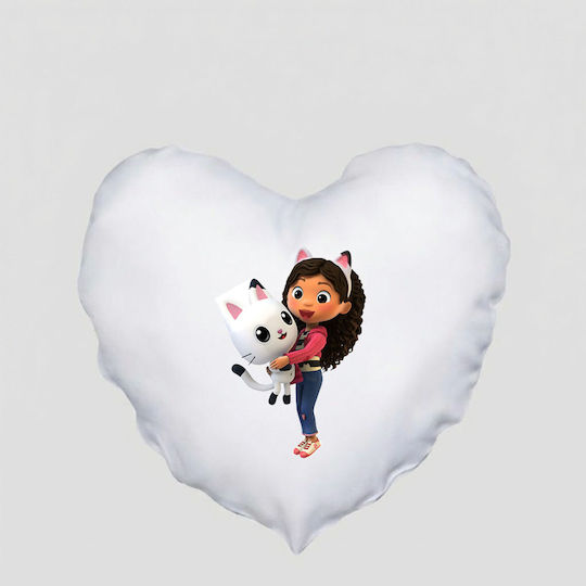 Heart Pillow Size 41x39cm Gabby's Dollhouse Gabi Dollhouse White