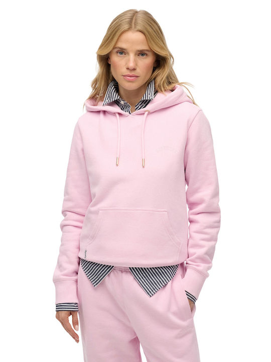 Essential Logo Γυναικείο Φούτερ με Κουκούλα Pink