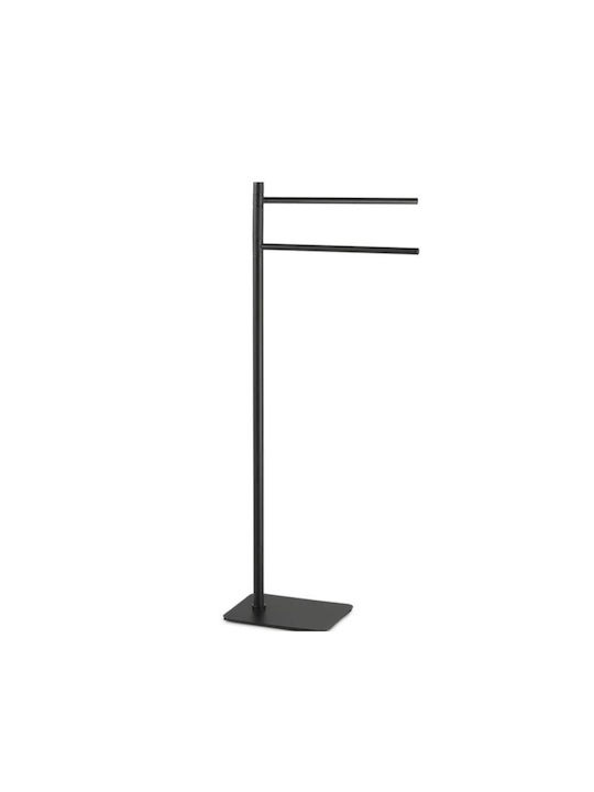 Gedy Double Wall-Mounted Bathroom Rail Inox Black
