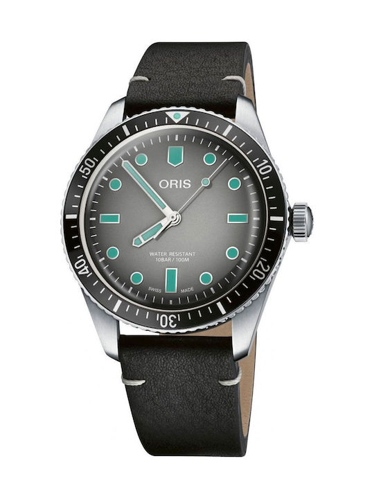 Oris Ρολόι Μπαταρίας με Δερμάτινο Λουράκι Oris Ρολόι Μπαταρίας με Δερμάτινο Λουράκι