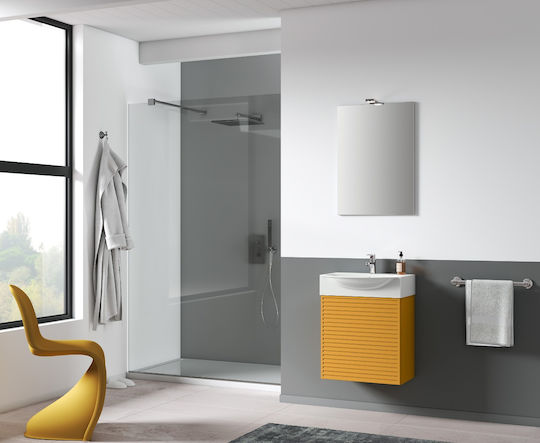 Piccadilly Countertop with Sink & Mirror with Light Mustard