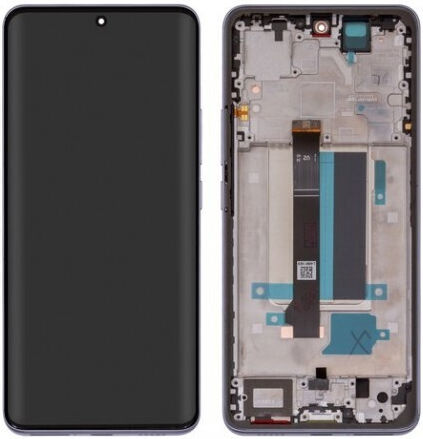 Xiaomi Redmi Note 13 Pro Plus 5G Ersatzbildschirm mit Rahmen Lila Original