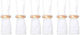 Crystal Amber Napkin Ring 6pcs