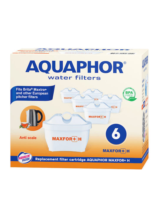 Aquaphor Резервен филтър за вода Джаджа / за смесител от активен въглен Maxfor+ 6бр