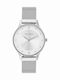 Paul Lorens Damen Uhr mit Silber Metallarmband