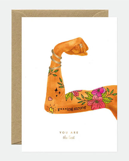 Atws Gold You Are Best Women Greeting Card White 3701344212254