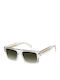 David Beckham Unisex Sunglasses With Transparent Horn-Rimmed Frame And Transparent Lens DB 7161/S 900/9K