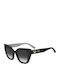 Moschino Unisex Sunglasses with Black Horn-Rimmed Frame and Black Lens MOL098/S 7RM/9O