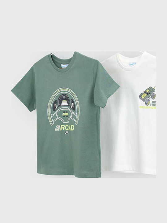 Mayoral Σετ Παιδικά T-shirts Πράσινο