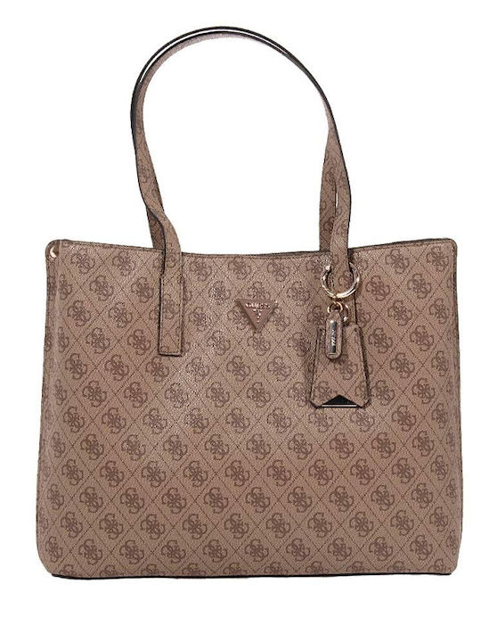 Guess Meridian Ii Women's Bag Tote Handbag Brown