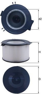 Cabin Air Filter Mahle La 65