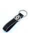 Schlüsselanhänger Leder Lederarmband Schwarzes Logo Email Renault 10246-k