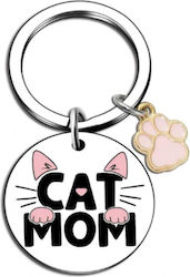 Schlüsselanhänger Katze Cat Mom Durchmesser 3cm