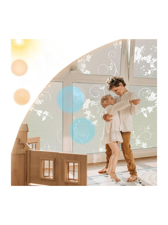 Matte Self-adhesive Pvc Window Film Uv Privacy White 90 X 400 Cm