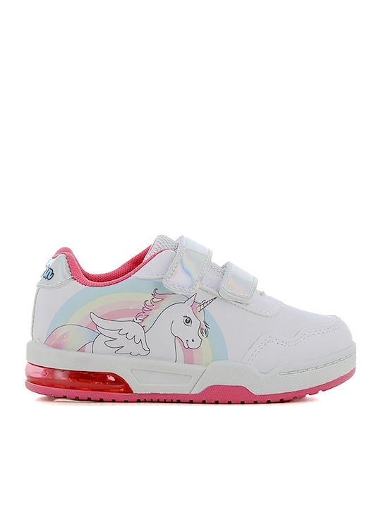 Παιδικά Sneakers με Σκρατς & Φωτάκια Λευκά