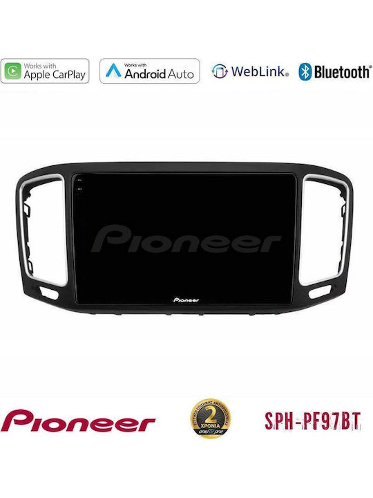 Pioneer Car Audio System for Volkswagen Sharan 2010-2015 (Bluetooth/USB/AUX/WiFi/GPS/Apple-Carplay/Android-Auto) with Touch Screen 9"
