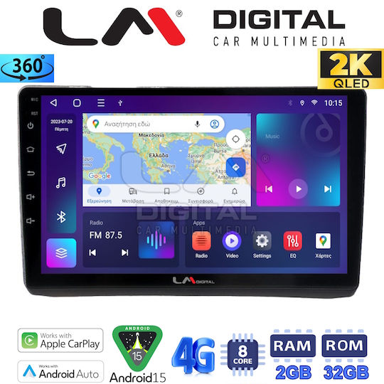 LM Digital Car Audio System for Opel Vivaro Renault Trafic Nissan Primastar 2002 >2009 (Bluetooth/USB/WiFi/GPS/Apple-Carplay/Android-Auto)