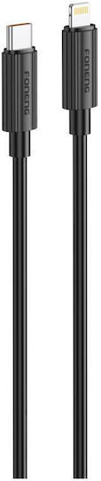 Foneng Regular la Cablu Lightning 27W Negru 1.2m