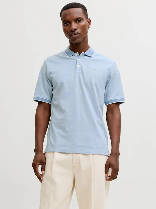 Jack & Jones Polo Kurzarmbluse Ashley Blue Melange