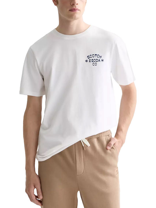 Scotch & Soda Artwork T-shirt Bright White