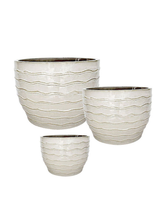 Marhome Planter Ceramic Beige