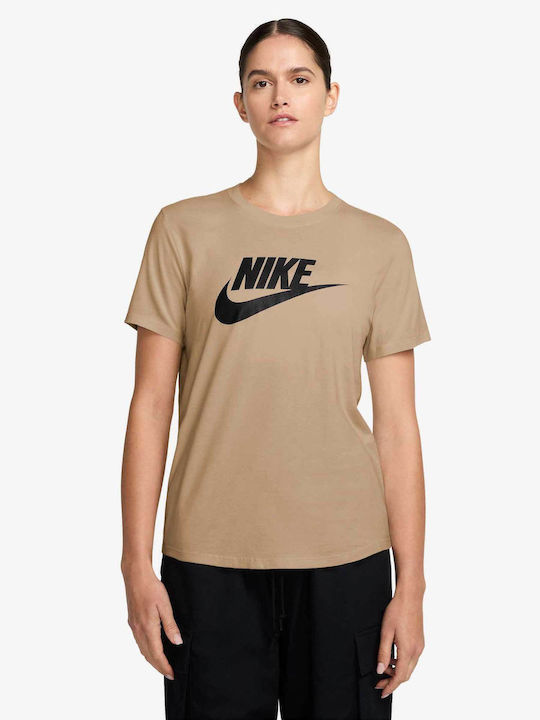 Nike Γυναικείο Oversized T-shirt Brown