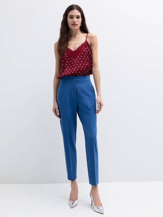Toi&Moi Women's Fabric Trousers Blue