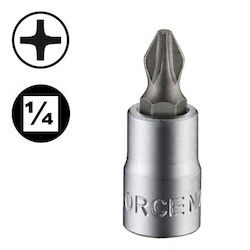 Force 3213211 Bit Socket 1/4″ Phillips PH1
