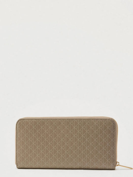 Calvin Klein Mare Din piele Portofel de damă Carduri Maro