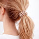 Haargummi Mit Perlen Satin Heather