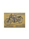 Afiș Vintage Motocicletă 51 × 35 Cm