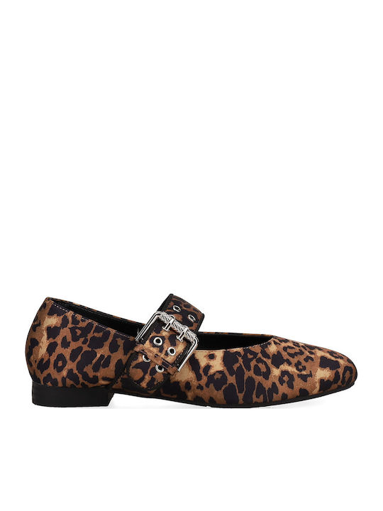 Leopard Ballerinas Brown