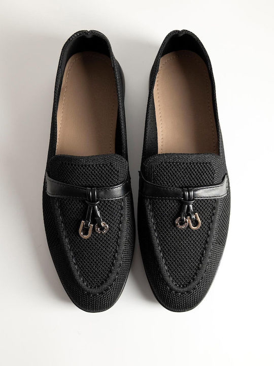 Bozikis Γυναικεία Loafers σε Μαύρο Χρώμα