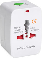 Kouvolsen KOS-10010 Αντάπτορας Πρίζας σε Universal Kouvolsen KOS-10010 Αντάπτορας Πρίζας σε Universal