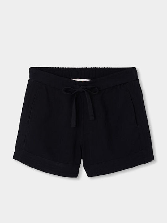 Kinder-Shorts/Bermudas Stoff Schwarz
