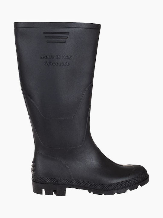 The Shoemart Ανδρικές Γαλότσες Εργασίας Μαύρες