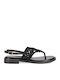 Flache Sandalen für Damen in Schwarz Farbe