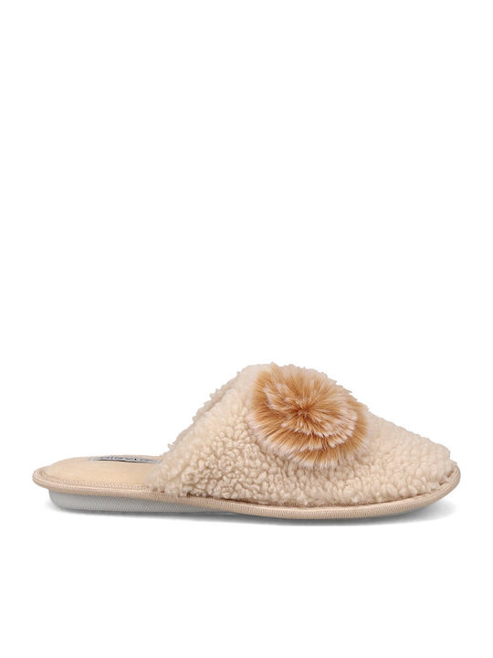 Migato Winter Women's Slippers with Fur White